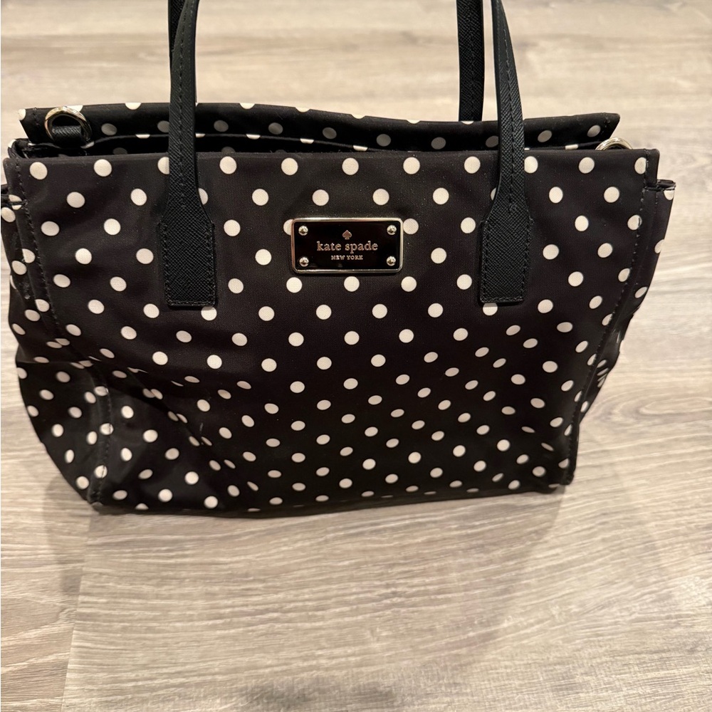 kate spade Black and White Polka Dot Tote